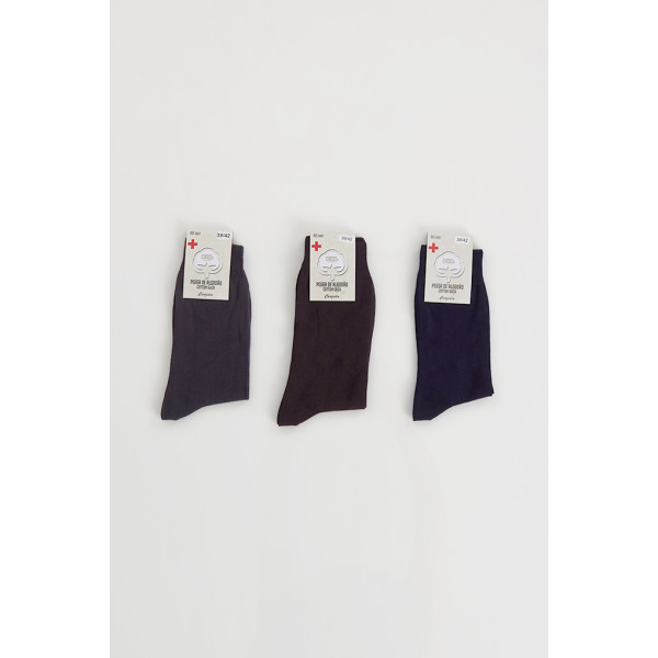 Meias Algodão Cerzidas Homem