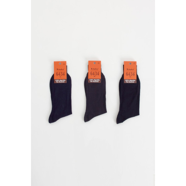 Meias Algodão Cerzidas Fio Escocês Homem