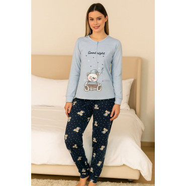 Pijama Cardado em algodão