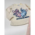 Pijama coralina Stitch e Angel